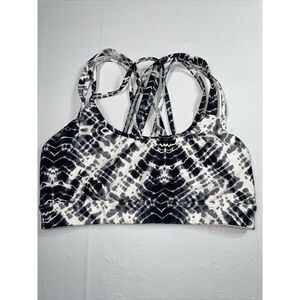 Victoria Sport Black & White Tie Dye‎ Women's Sports Bra M